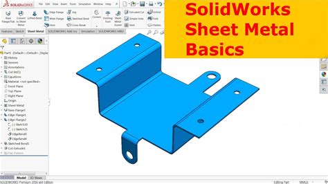 drawing sheet metal parts in solidworks|SolidWorks sheet metal pdf.